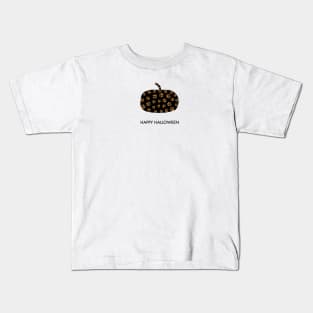 Pumpkin with paw print Kids T-Shirt